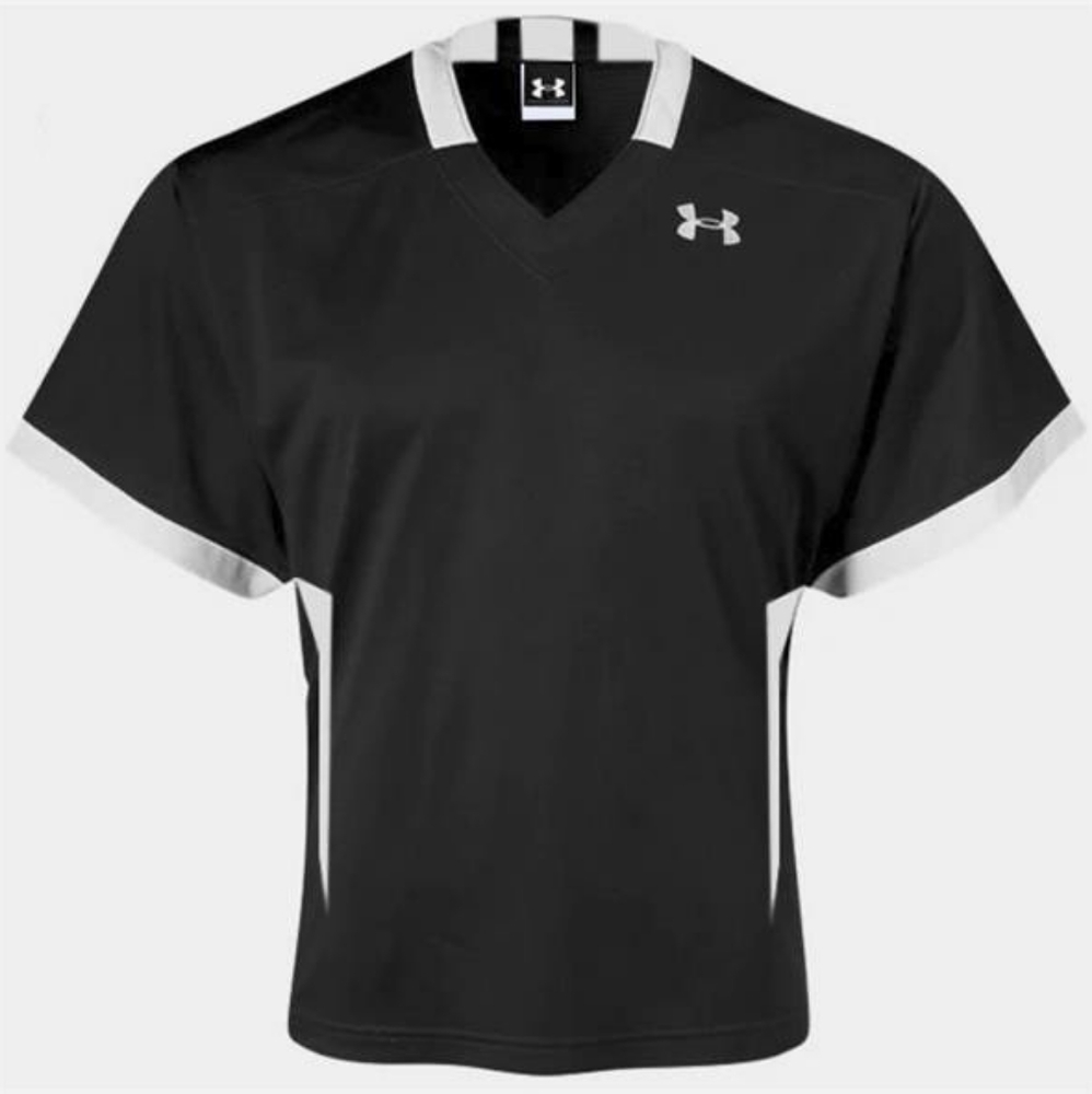 New Under Armour Men's Short Sleeve V-Neck Lacrosse Jersey Size XL